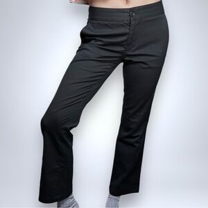 Prada Linea Rossa Black Flare Crop “Donna” Pants